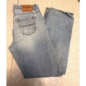 Y2K Express Precision Fit Jeans Women’s Blue straight Leg Bootcut 30X30